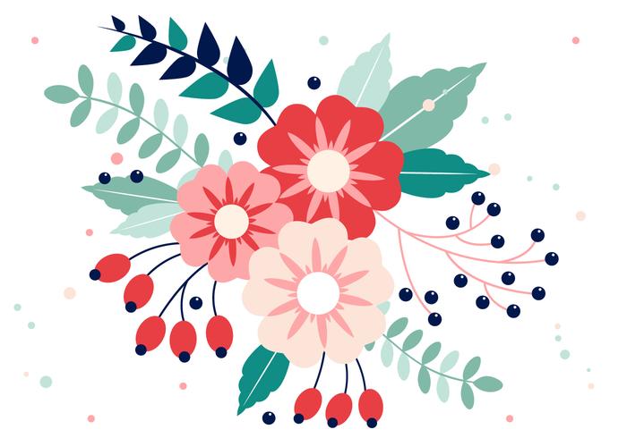700x490 Vector Spring Flower Design