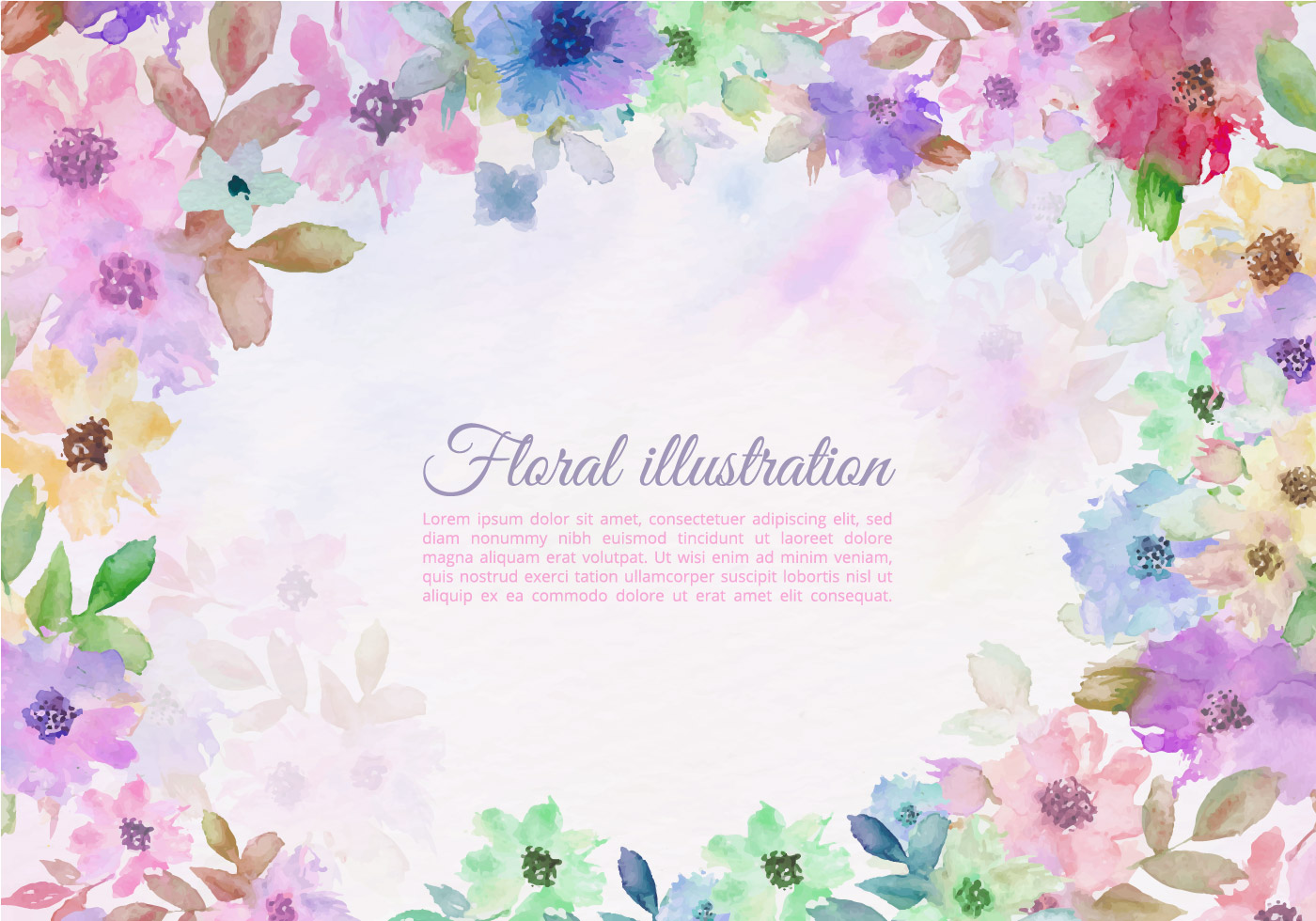 1400x980 Flower Border Free Vector Art Free Downloadable