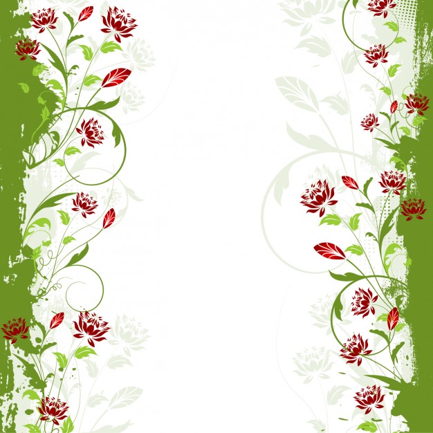 626x626 Green Floral Border Vector Free Download
