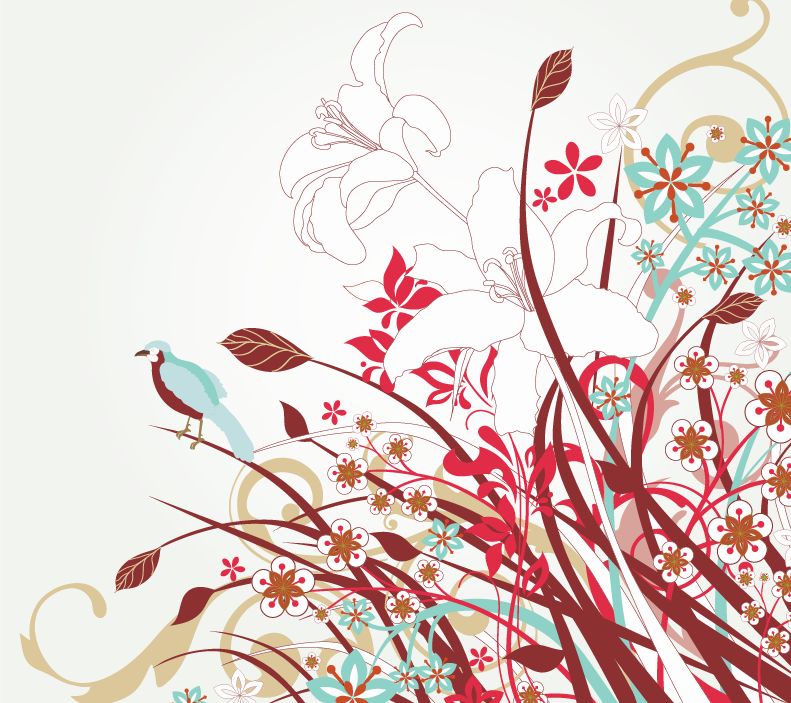 791x703 Free Floral Art