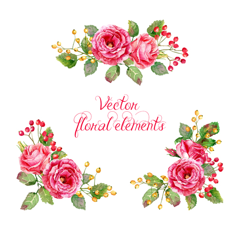 500x480 Beautiful Pink Flower Vector Art Background Free Download