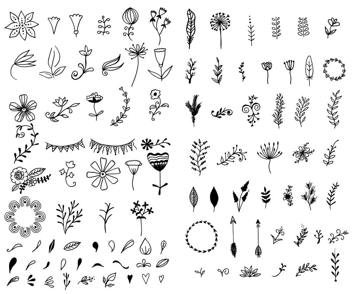 Hand Drawn Vector Elements Kit Bonus Logos 1160x967 Hand Drawn Vector Elements Kit Bonus Logos