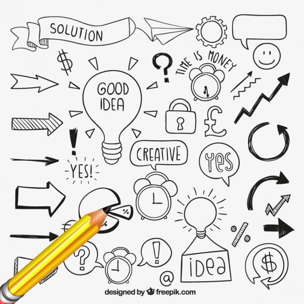 Hand Drawn Idea Elements Vector Free Download 626x626 Hand Drawn Idea Elements Vector Free Download