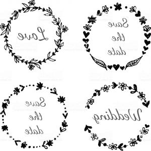 300x300 Hand Drawn Floral Wreath Vector Catchsplace