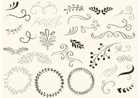 286x200 Hand Drawn Wreath Free Vector Art