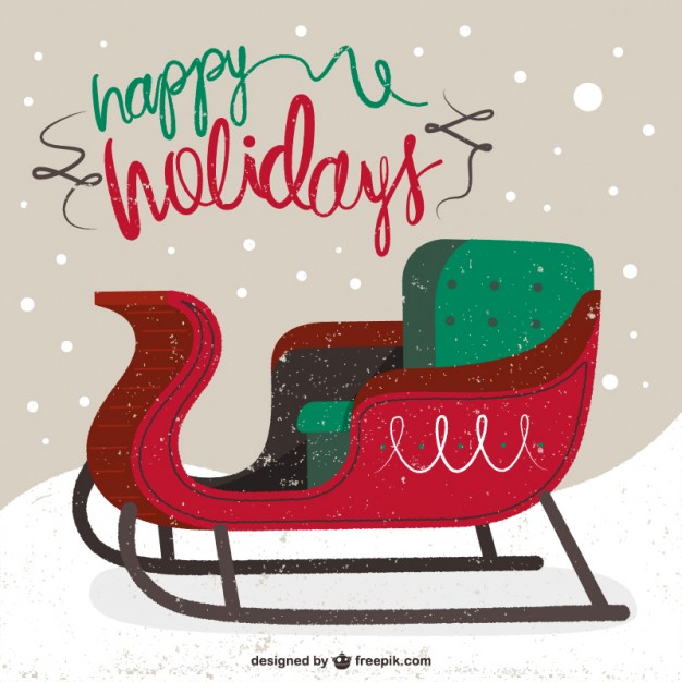 626x626 Happy Holidays Card Vector Free Download