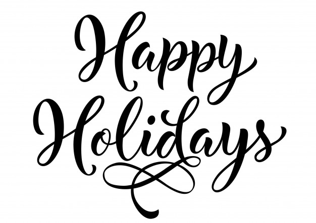 626x443 Happy Holidays Lettering Vector Free Download