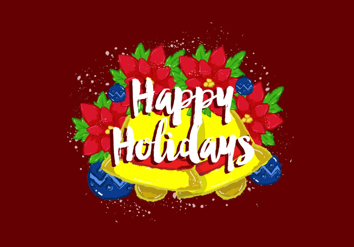1180x826 Free Vector Happy Holidays Wallpaper