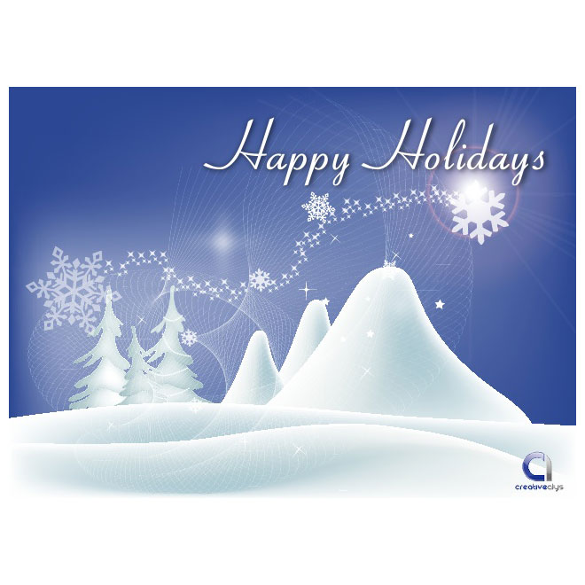 660x660 Happy Holidays Vector Background