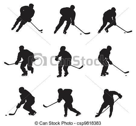 450x415 Hockey Players Abstract Vector Illustration Of Hockey Vectors