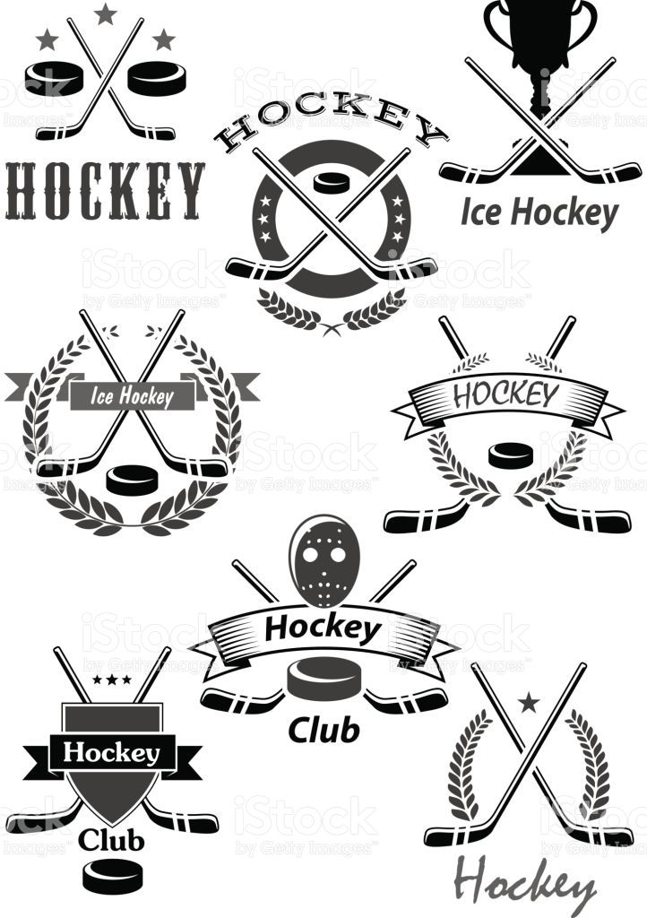 Ice Hockey Vector Icons Or Championship Award Emblems For Game 722x1024 Ice Hockey Vector Icons Or Championship Award Emblems For Game