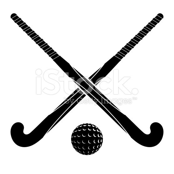 Two Black Silhouettes Sticks For Field Hockey And Ball On A White 556x556 Two Black Silhouettes Sticks For Field Hockey And Ball On A White