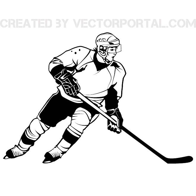 660x660 Hockey Player Graphics Free Vector Free Vectors Hockey Goalie