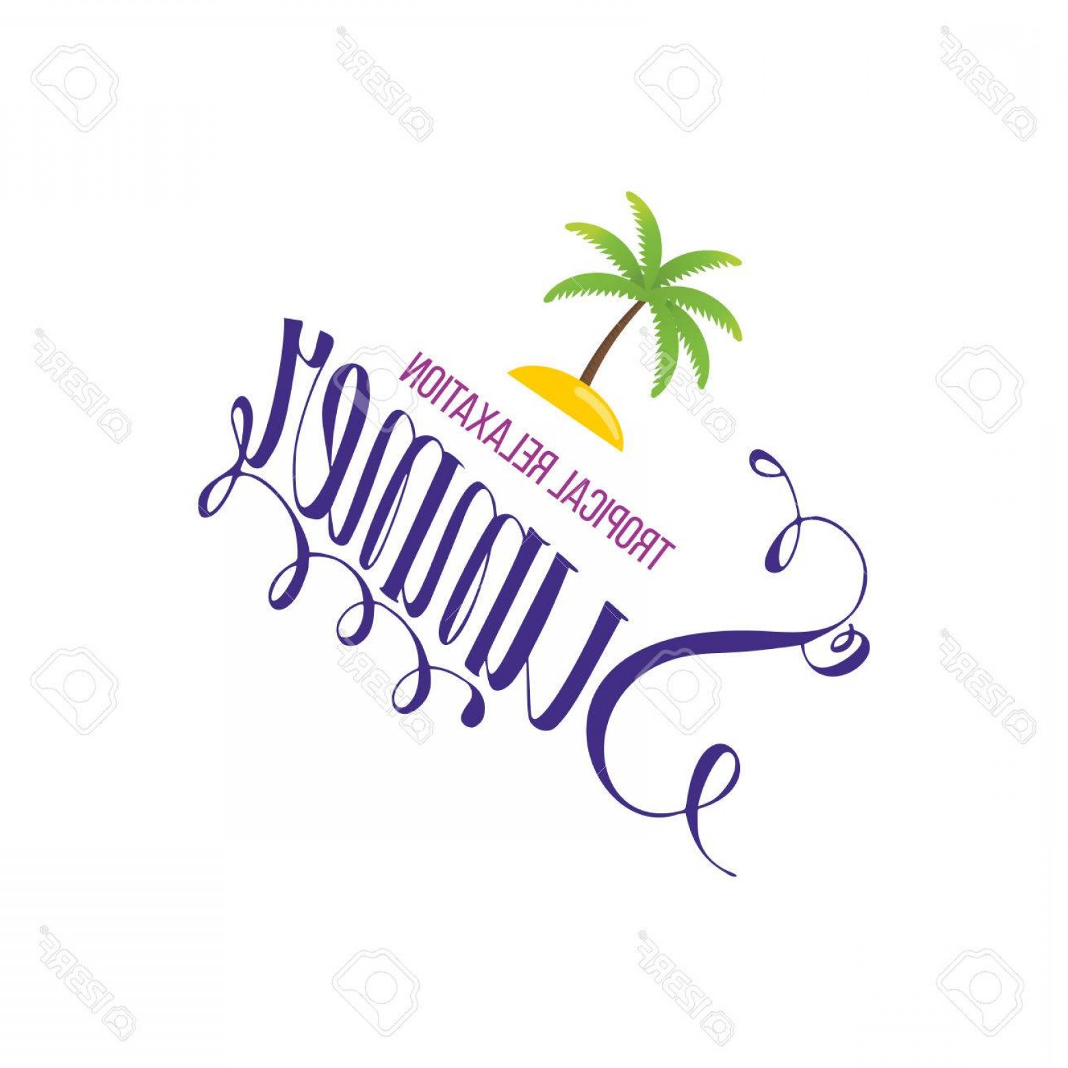 1560x1560 Photostock Vector Tropical Summer Holiday Vector Background Summer