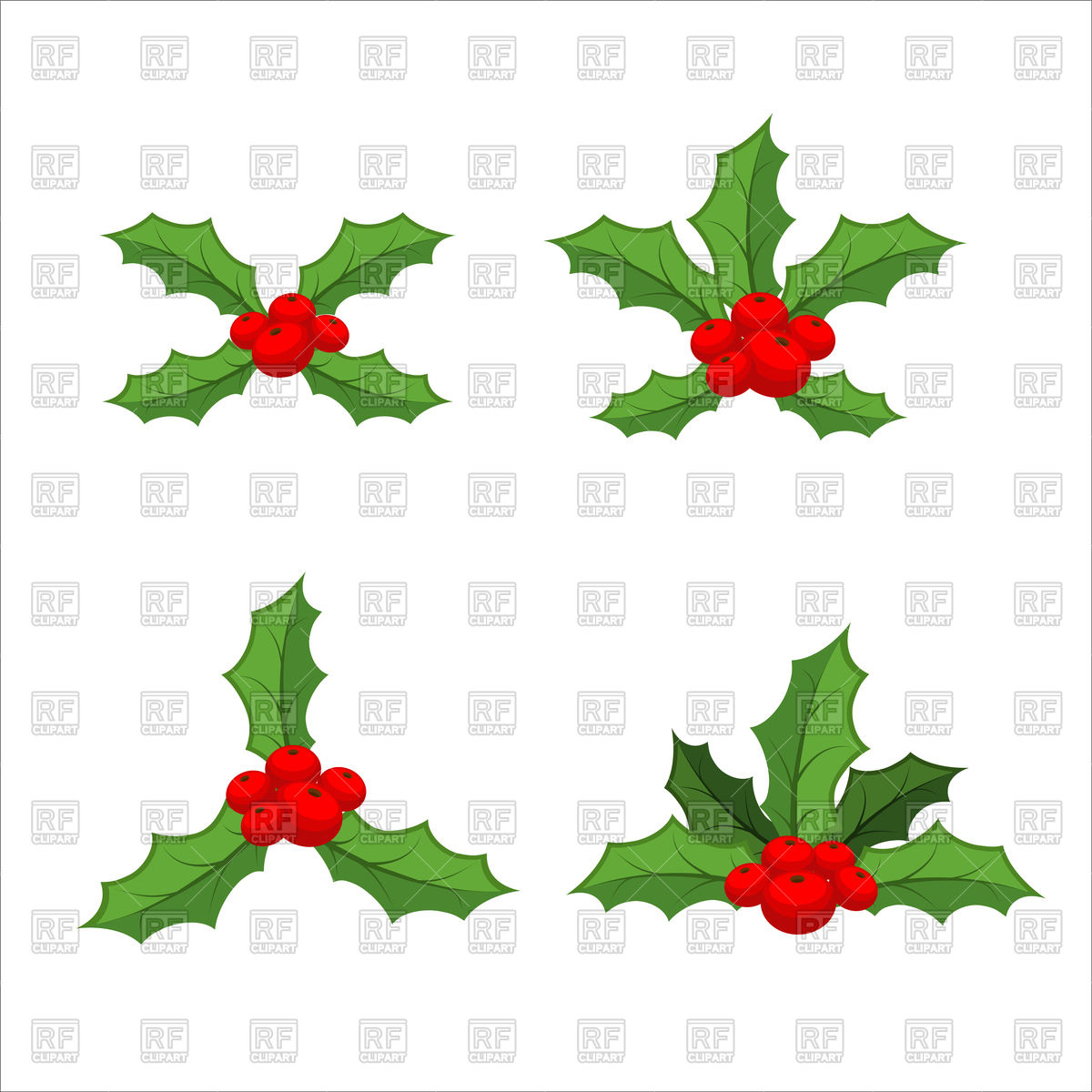 Mistletoe Set, Traditional Christmas Plant, Holly Icon Vector 1200x1200 Mistletoe Set, Traditional Christmas Plant, Holly Icon Vector