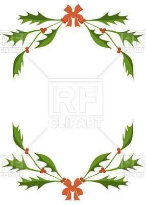 Frame Of Holly Berry Branches Vector Image Of Borders And Frames 286x400 Frame Of Holly Berry Branches Vector Image Of Borders And Frames
