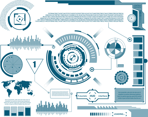 500x394 Futuristic Hud Interface Template Vector Free Download