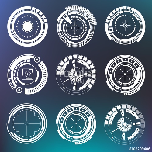 500x500 Abstract Future, Concept Vector Futuristic Blue Virtual Graphic