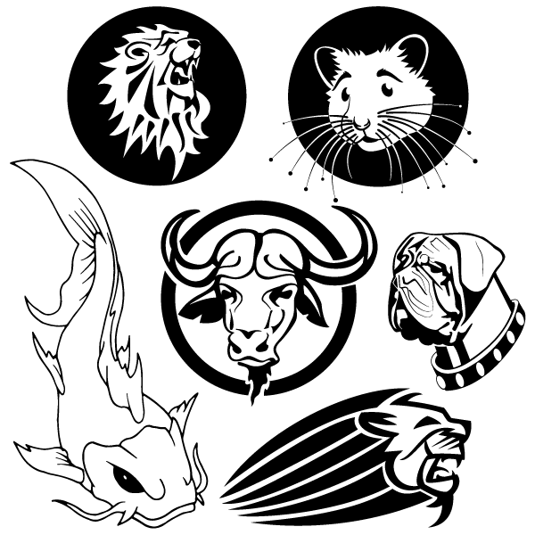 600x600 Animals Free Vector Illustrator Graphics