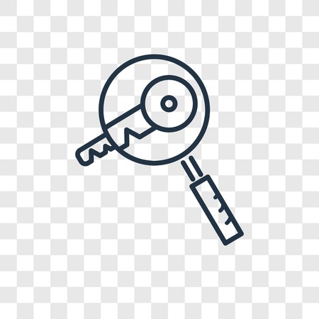 450x450 Keyword Vector Icon Isolated On Transparent Background, Keyword