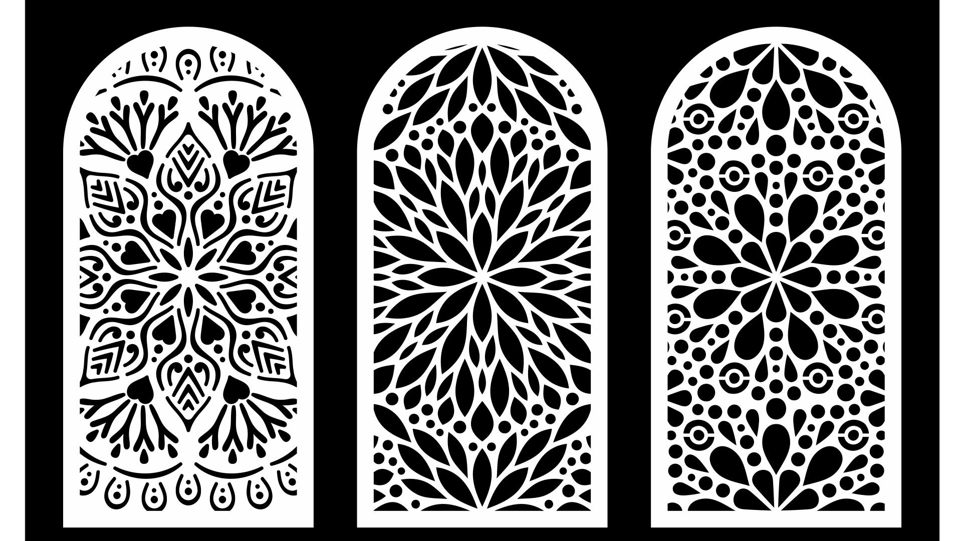 1920x1080 Cool Decorative Screens Panels Laser Cut Dxf Free Download
