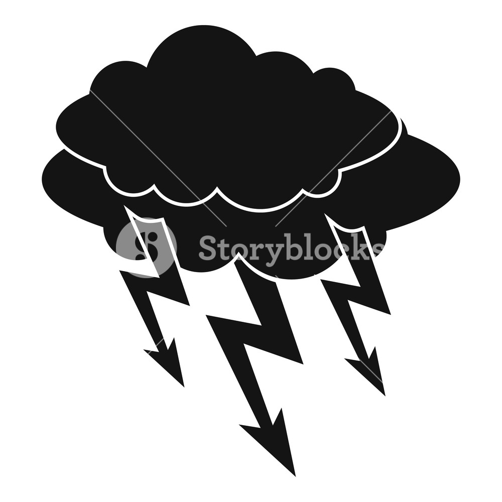 1000x1000 Lightning Bolt Icon Simple Illustration Of Lightning Bolt Vector