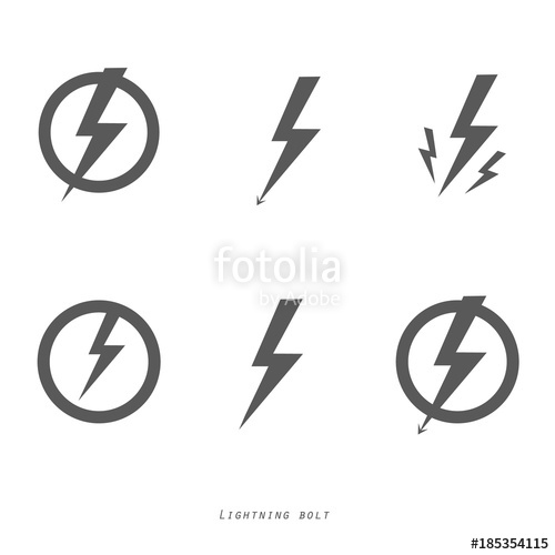 500x500 Lightning Bolt Vector Stock Image And Royalty Free Vector