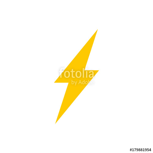500x500 Lightning Bolt Vector Icon Stock Image And Royalty Free Vector