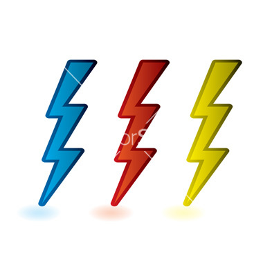 380x400 Lightning Bolts Vector