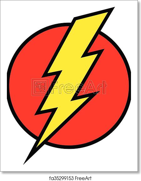 450x580 Free Art Print Of Lightning Bolt Vector Icon Freeart