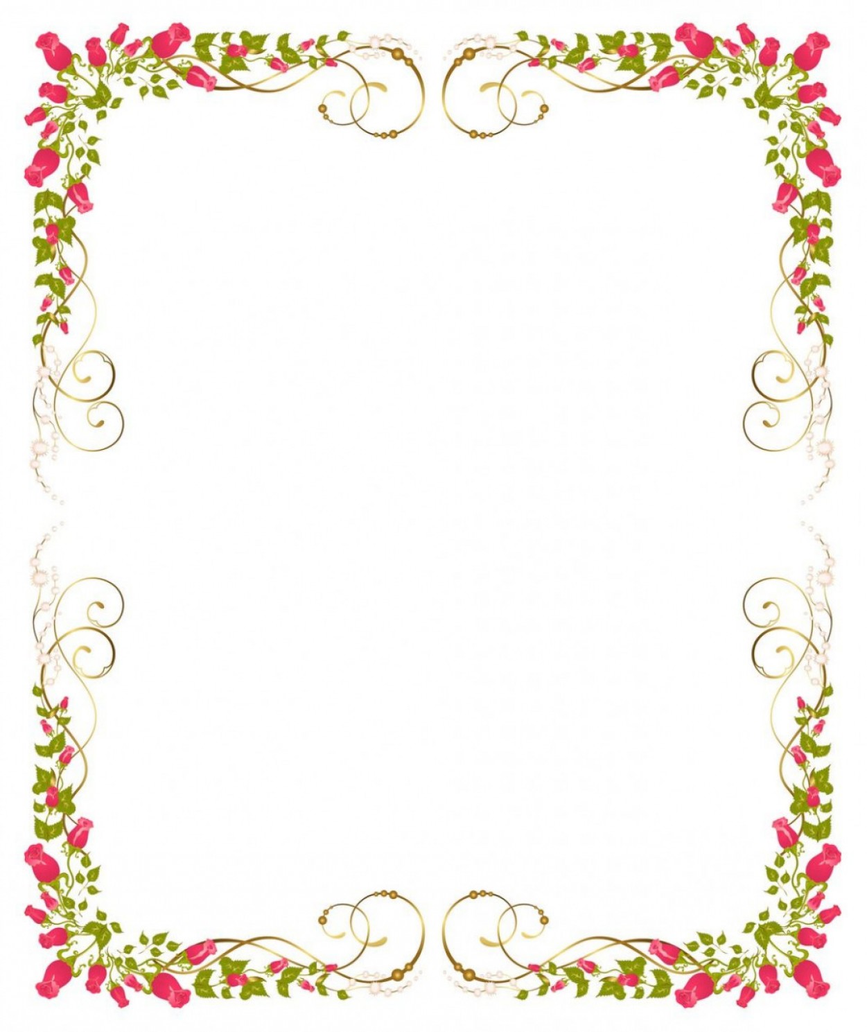 1251x1489 Flower Background Frame Vector Free Download Logo Icons Soidergi