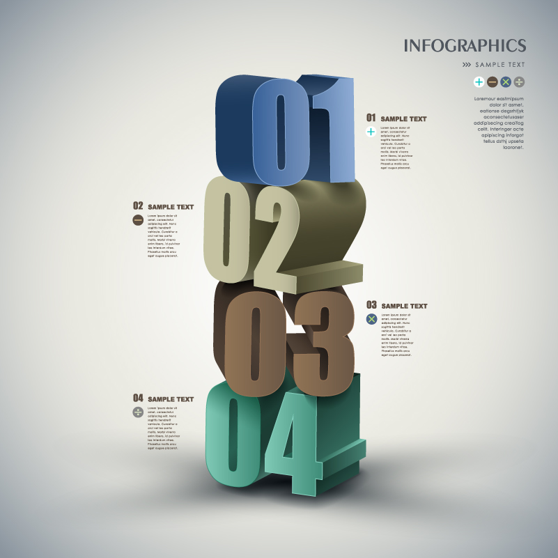 801x801 Infographic Number Vector Free Vector Graphic Download