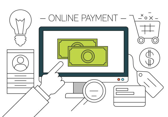 700x490 Free Online Shopping Vector Illustration