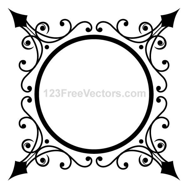 Circle Ornate Frame Vector Graphics Download Free Vector Art 600x600 Circle Ornate Frame Vector Graphics Download Free Vector Art