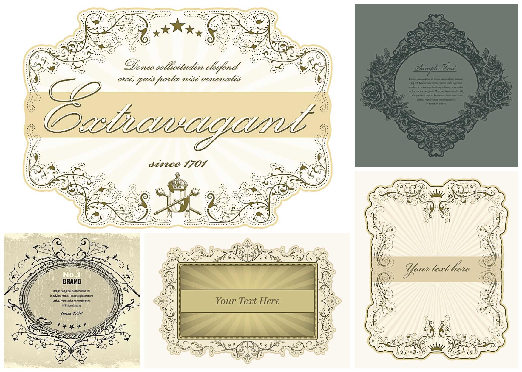 Vintage Ornate Frames Vector Free Download 1750x1250 Vintage Ornate Frames Vector Free Download