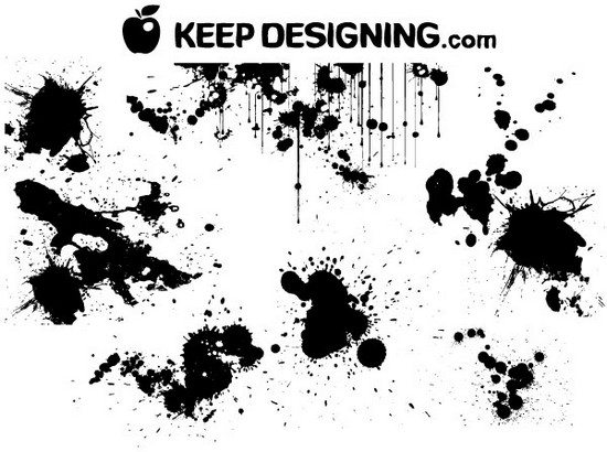 550x410 Free Adobe Illustrator Splatter Brushes And Vector Sets