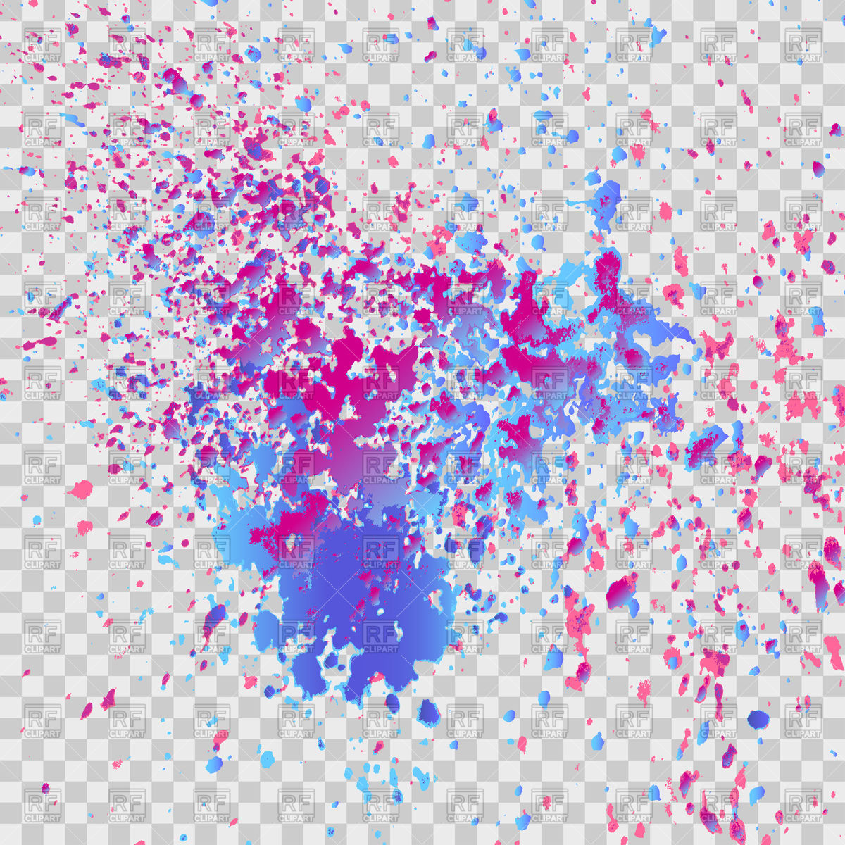 1200x1200 Colorful Explosion Of Paint Splatter Vector Image Of Backgrounds