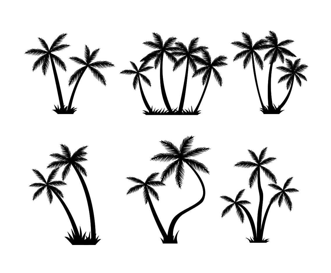 1136x936 Free Palm Tree Silhouette Vector Vector Art Graphics