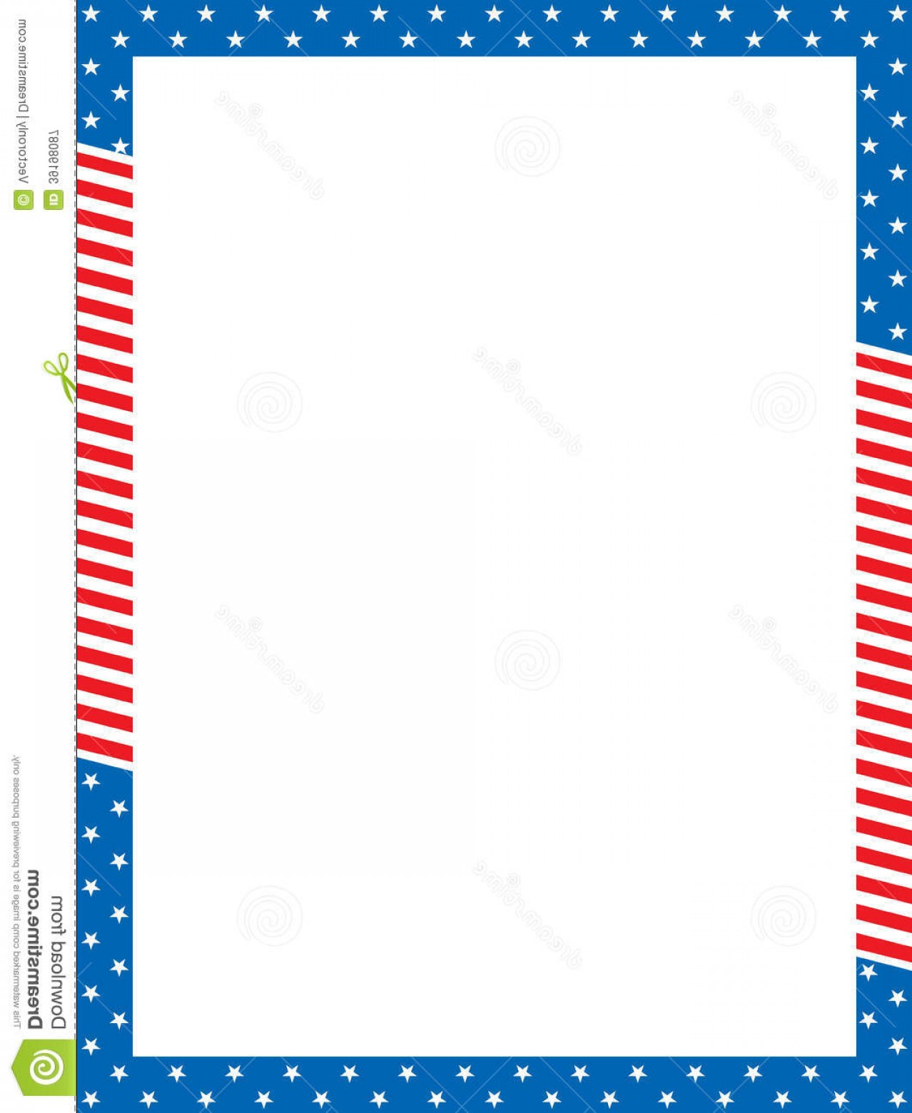 1278x1560 Royalty Free Stock Photography Patriotic Border Vector