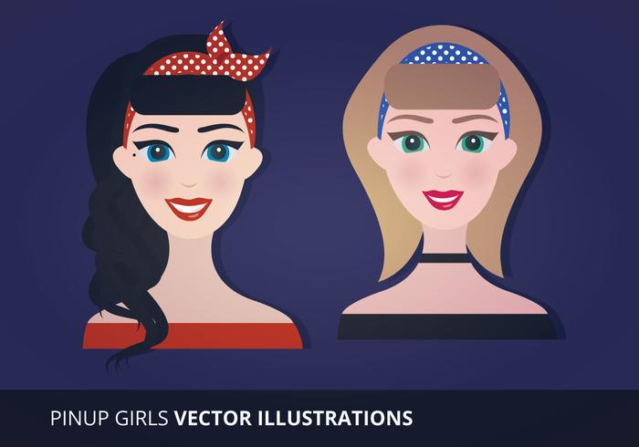 700x490 Pin Up Girl Free Vector Art