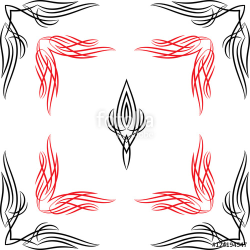 500x500 Pinstripe Corner Design Stock Image And Royalty Free Vector