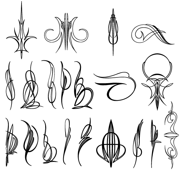 600x560 Vector Pinstripe Designs