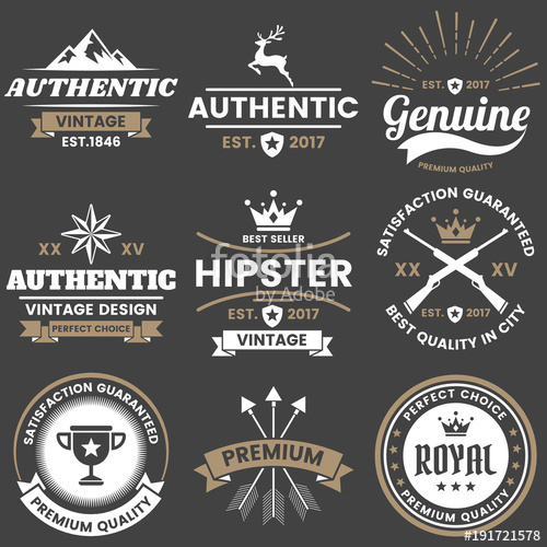 Vintage Retro Vector Logo For Banner Stock Image And Royalty Free 500x500 Vintage Retro Vector Logo For Banner Stock Image And Royalty Free