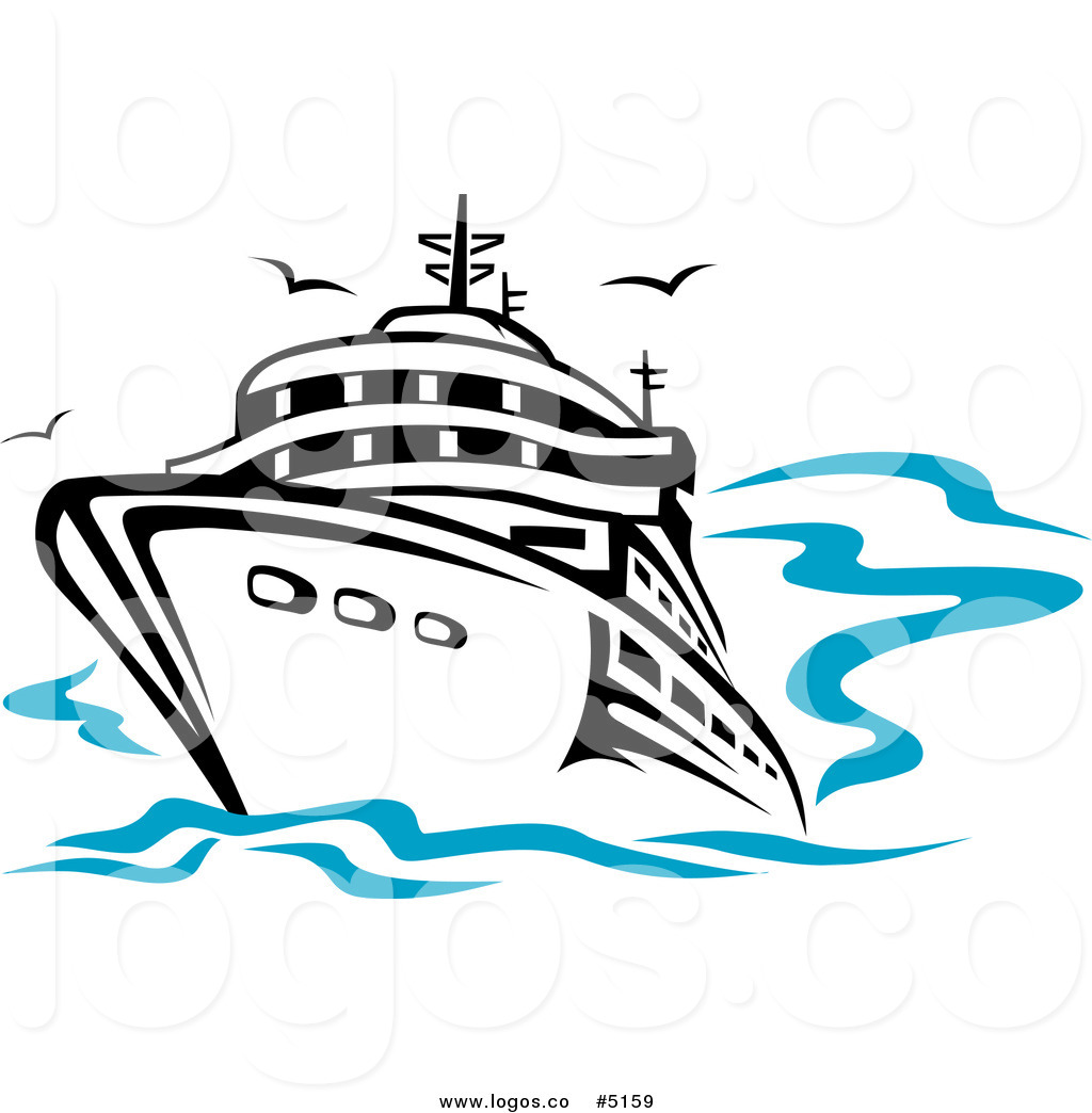 Royalty Free Vector Of A Cruise Ship And Gulls Travel Logo 1024x1044 Royalty Free Vector Of A Cruise Ship And Gulls Travel Logo