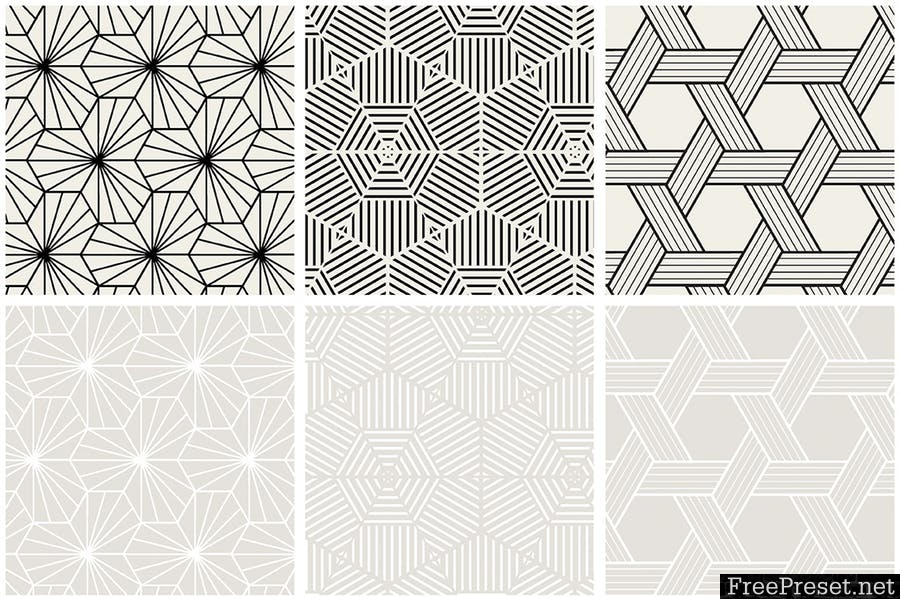 900x599 Geometric Seamless Vector Patterns