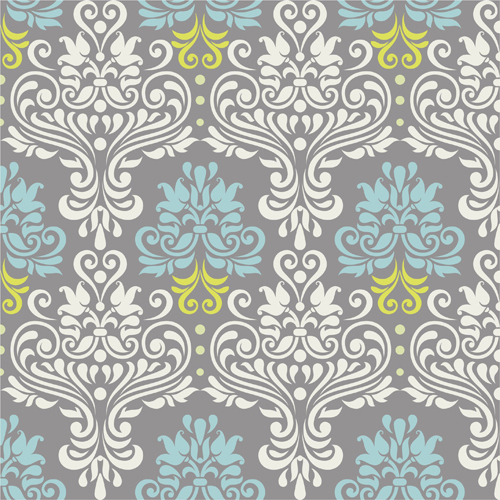 500x500 Vintage Floral Decor Pattern Seamless Vector Free Download