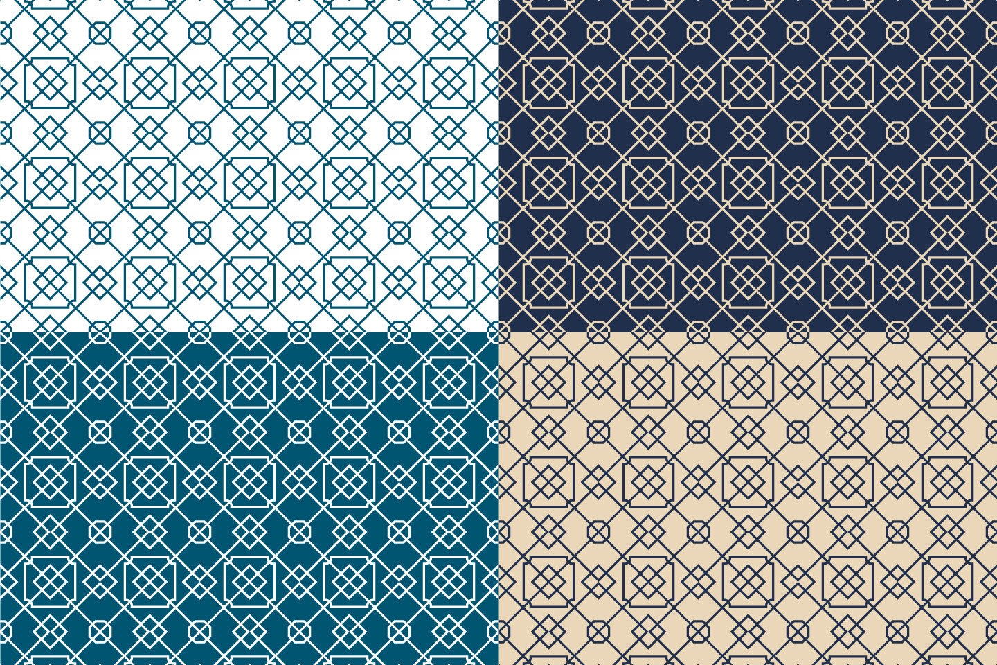 1440x960 Arabic Vector Free Seamless Pattern