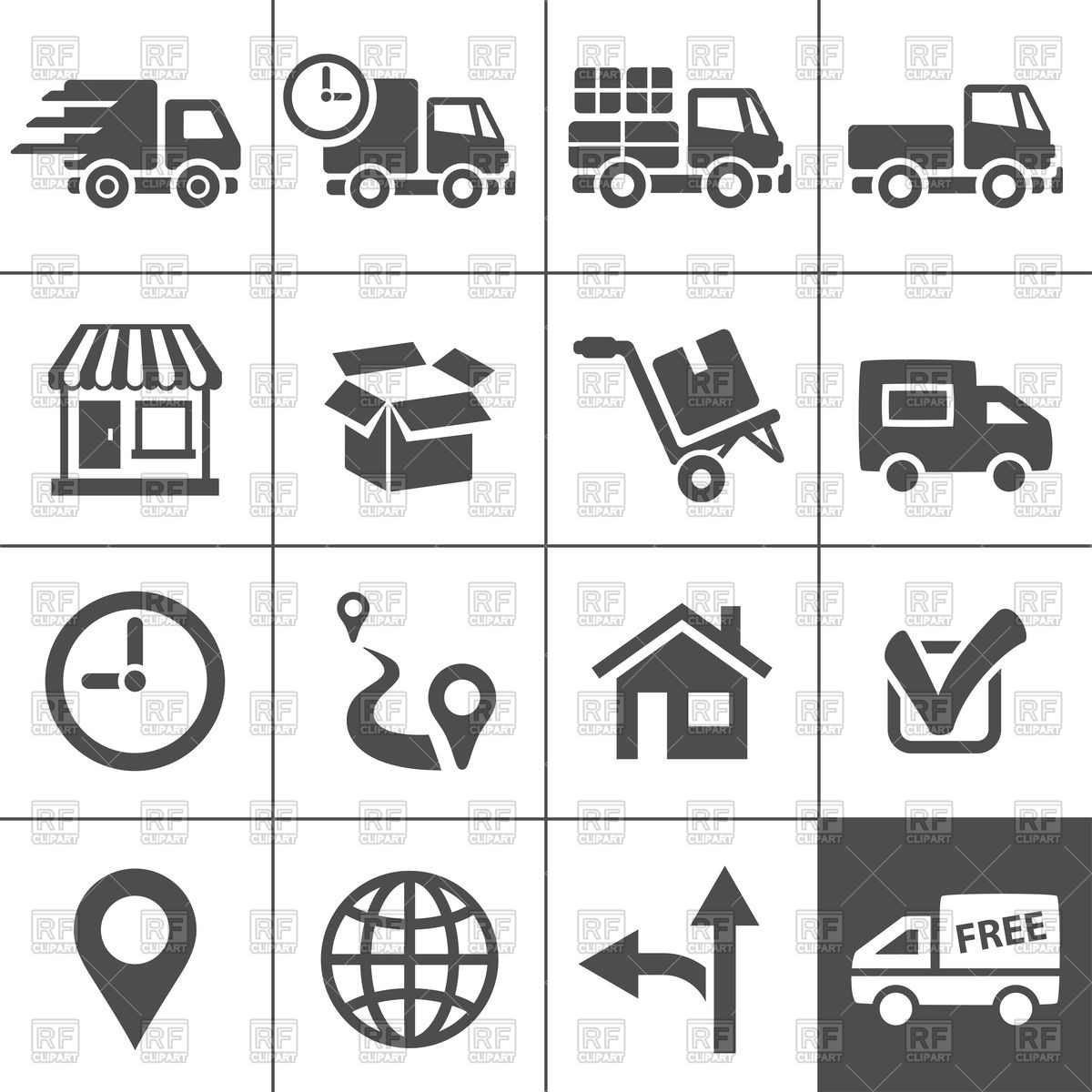 1200x1200 Free Shipping Icon Vector