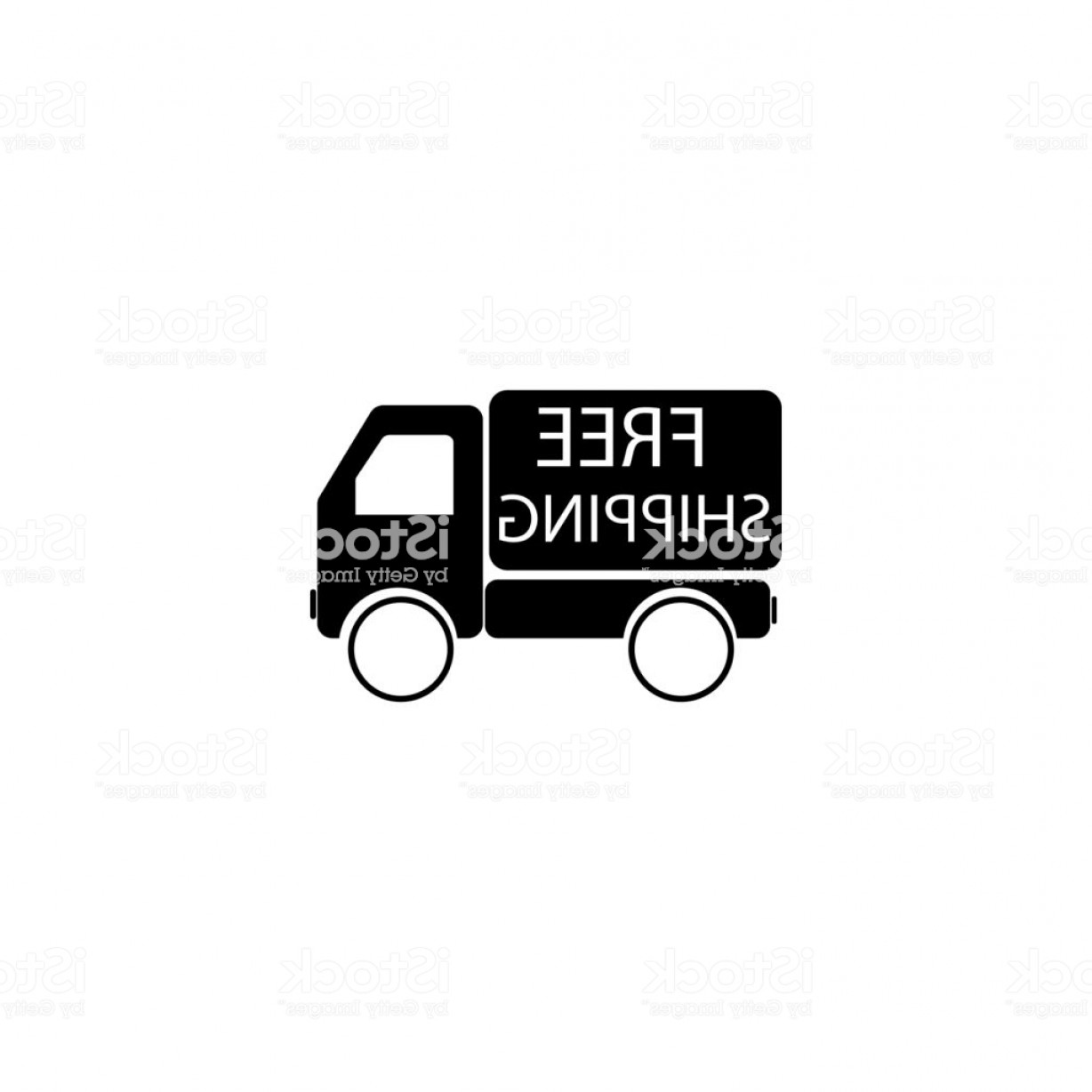 1228x1228 Free Shipping Icon Vector Truck Moving Fast And Free Shipping Text
