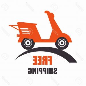 300x300 Photostock Vector Motorcycle Scooter Free Delivery Icon Vector